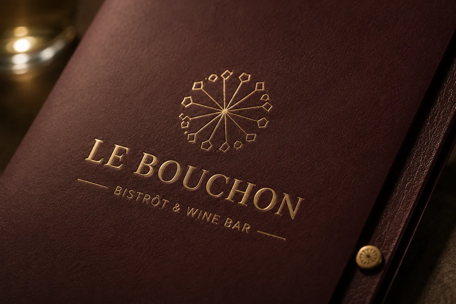 Le Bouchon — close-up de acabamento visual