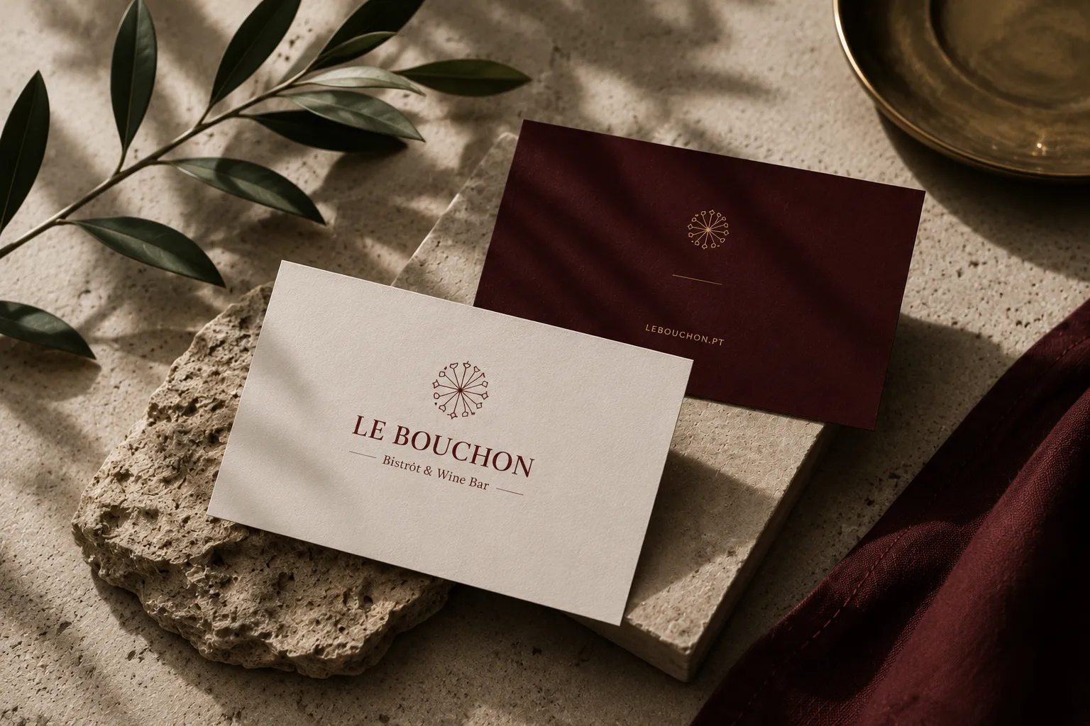 Le Bouchon — mockup secundário de aplicação gráfica 1