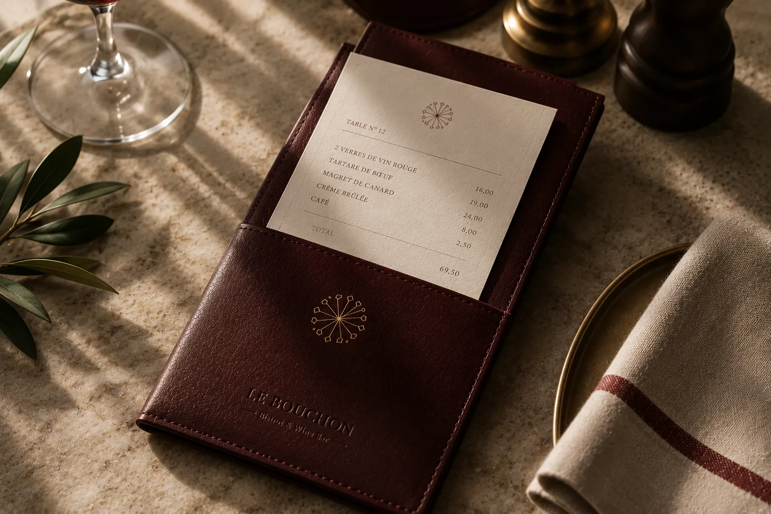 Le Bouchon — mockup secundário de aplicação gráfica 3