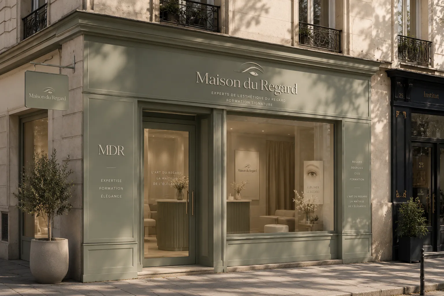 Maison du Regard — aplicação visual em contexto alargado