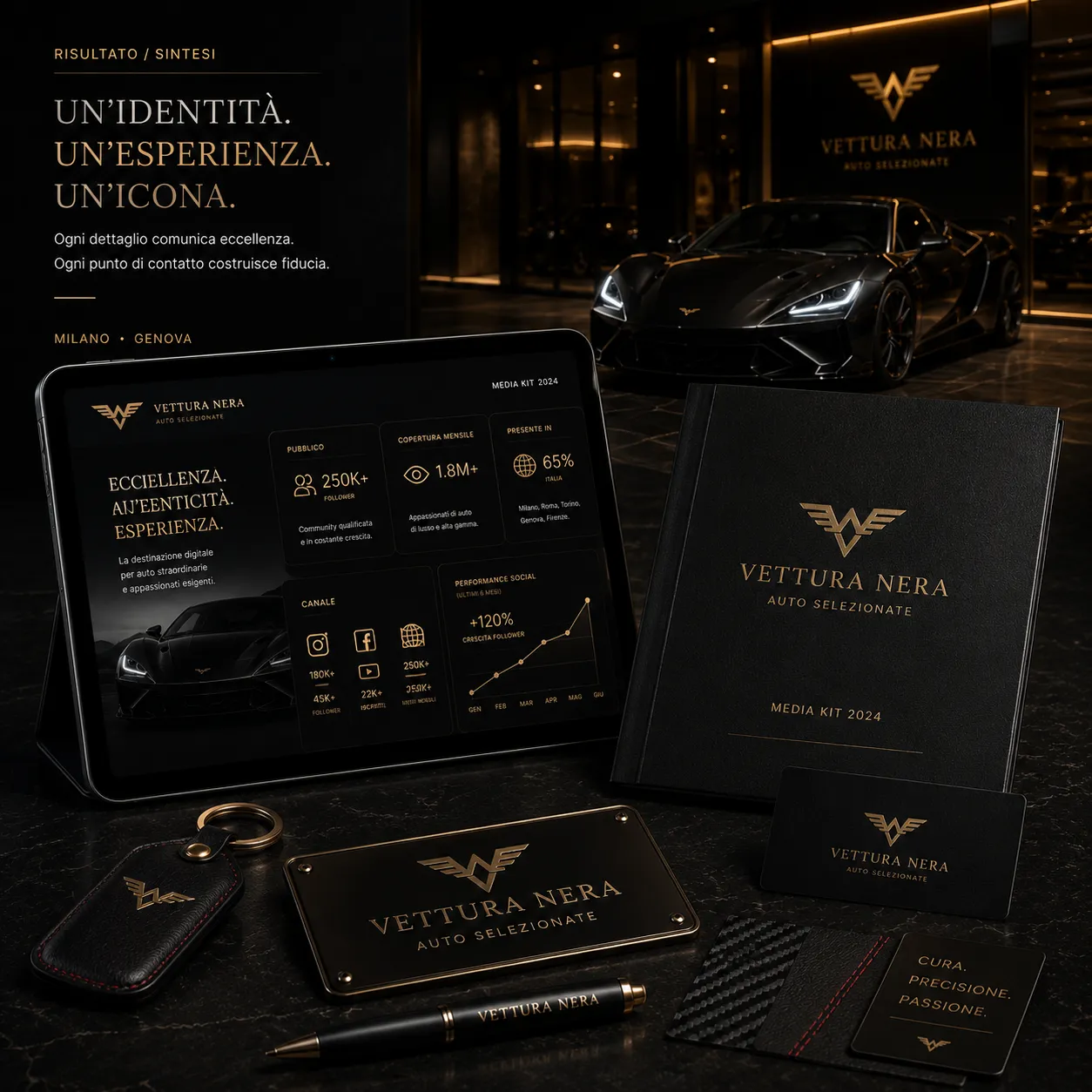 Vettura Nera — imagem final de síntese do projeto