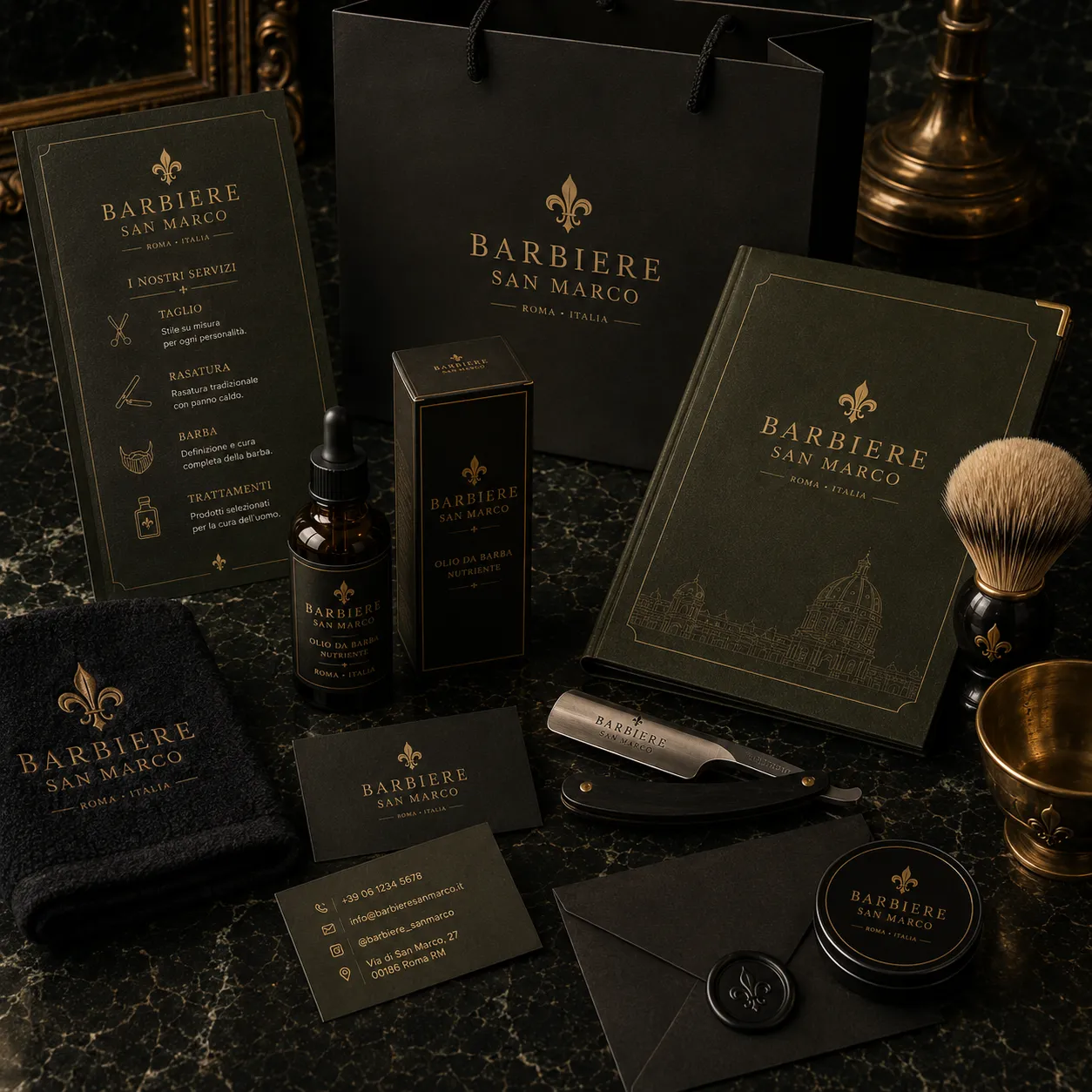 Barbearia San Marco — imagem final de síntese do projeto