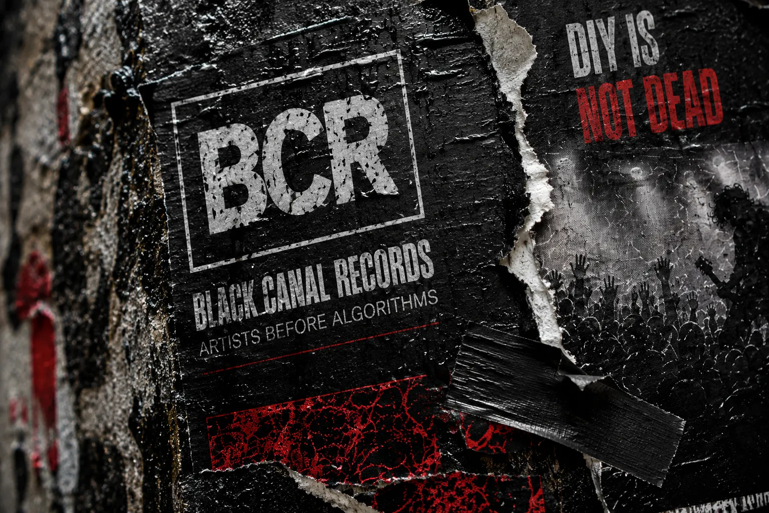 Black Canal Records — visual finish close-up