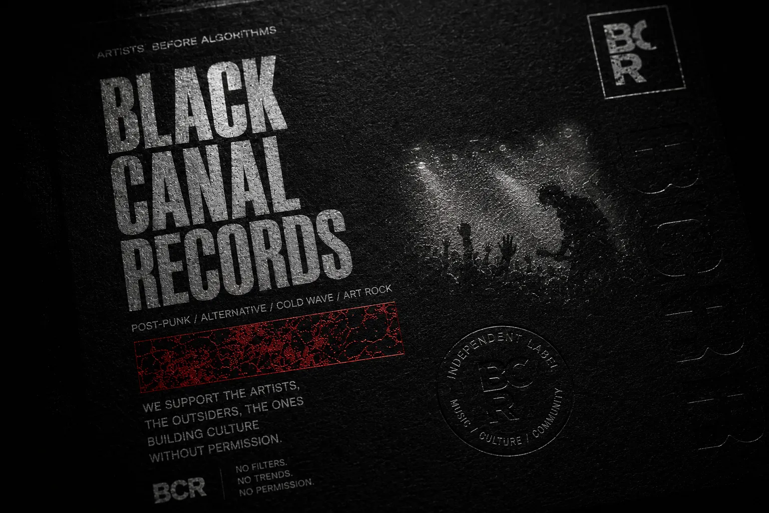 Black Canal Records — visual application detail