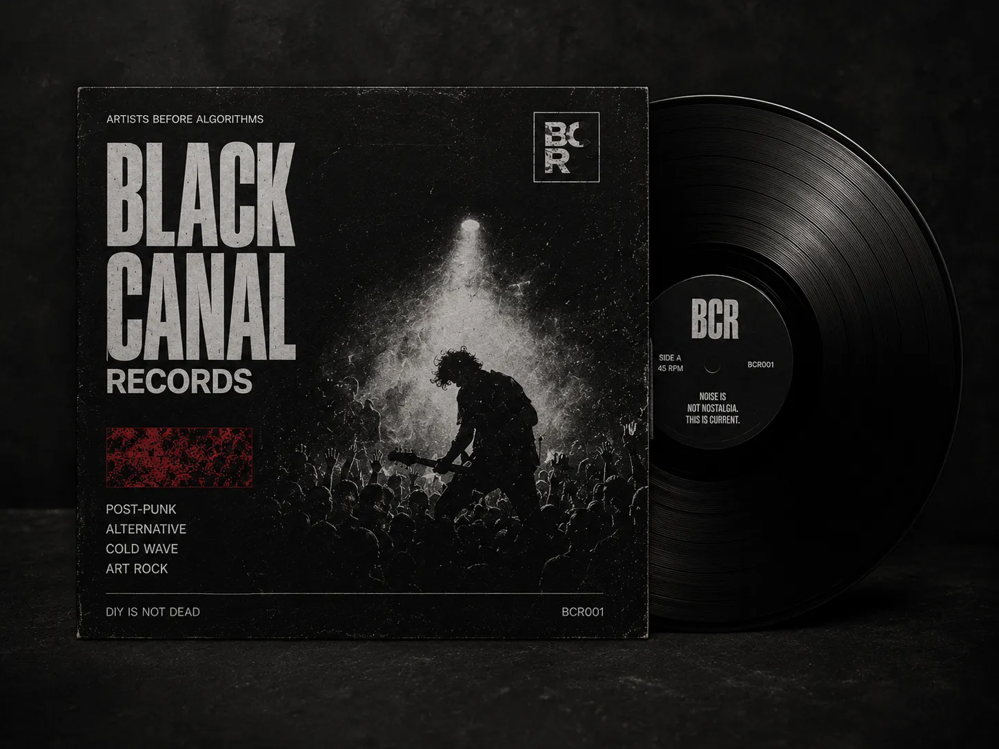 Black Canal Records — secondary graphic application mockup 1