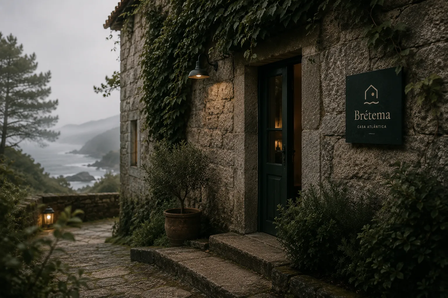 Brétema Casa Atlántica — wide visual application in context