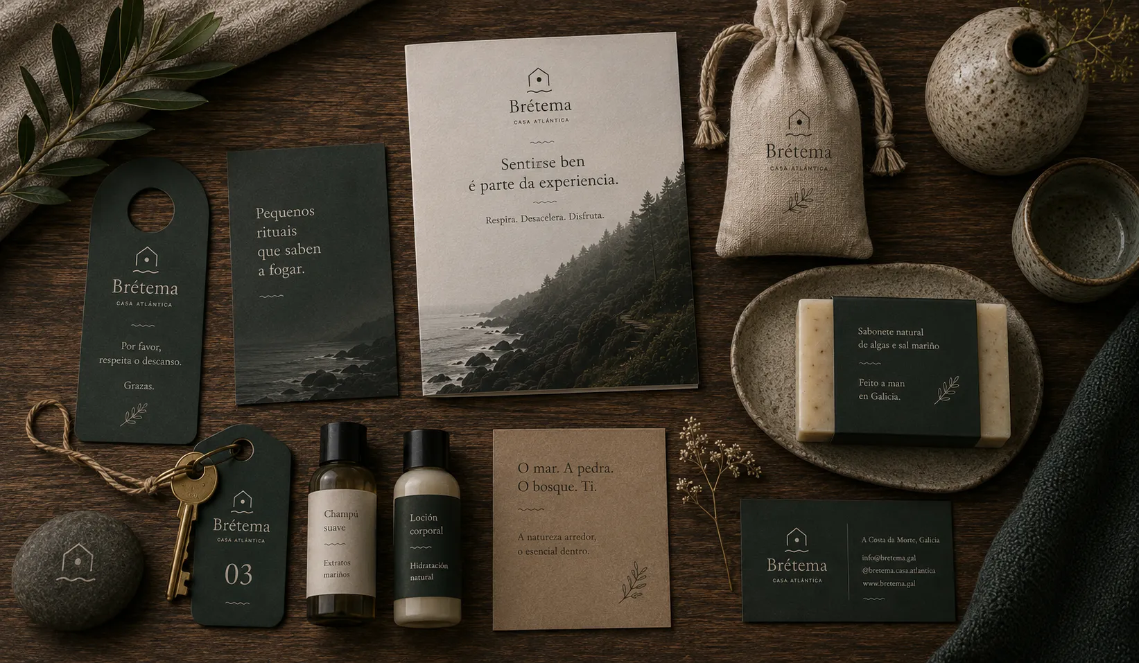 Brétema Casa Atlántica — secondary graphic application mockup 3